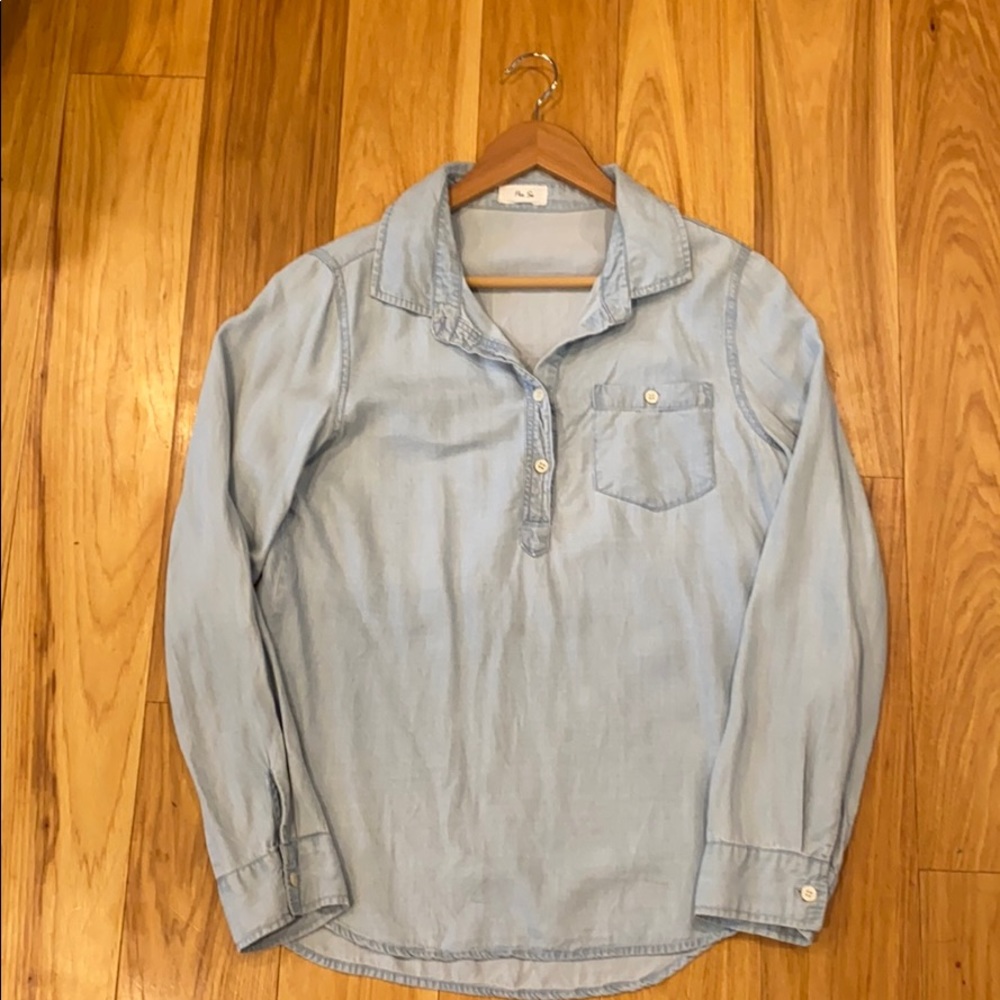 Light denim long sleeve